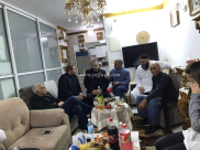 بعد الاعتداء عليه - وفد من لجنة الآباء والمدرسة الثانوية الشاملة في زيارة للمربي وائل محاميد